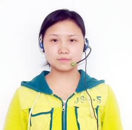 正面带耳麦